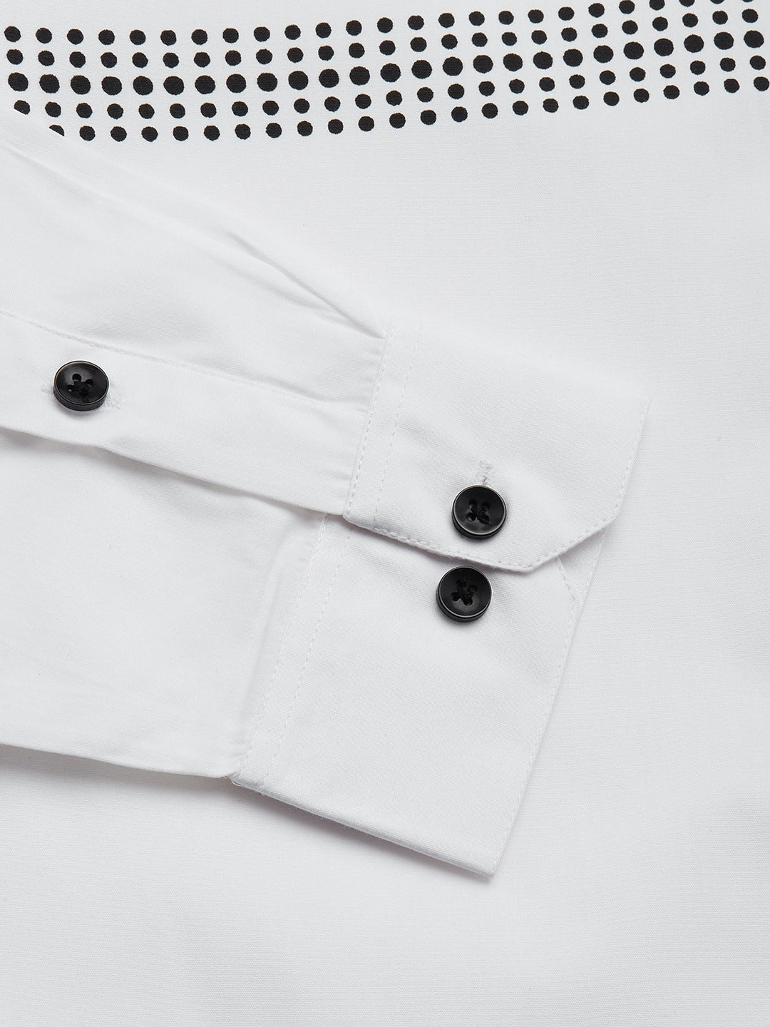 Jainish Men's Cotton Printed Formal Shirts ( SF 805White ) | Grocsy