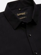 Jainish Men's Cotton Printed Formal Shirts ( SF 806Black ) | Grocsy