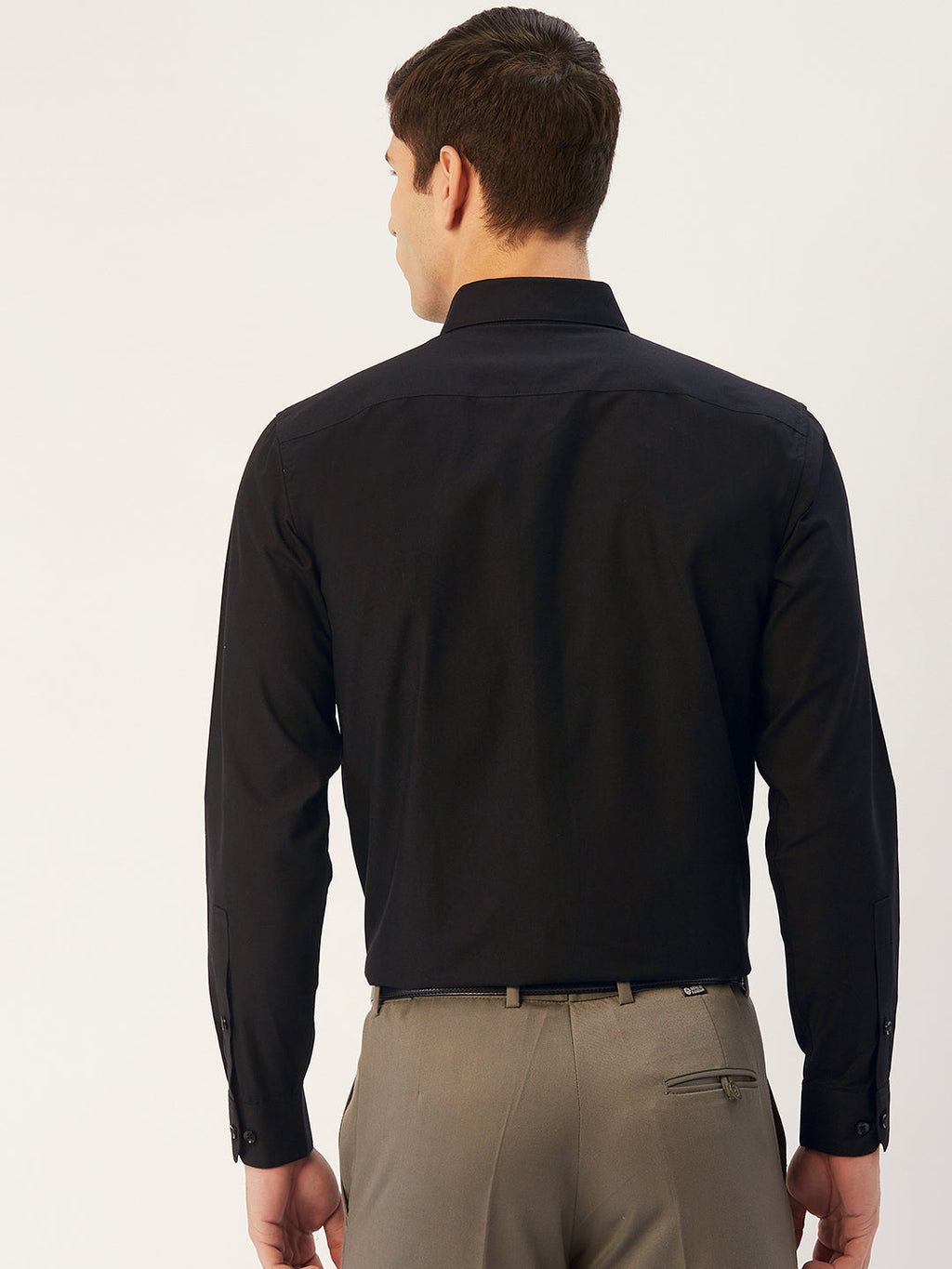 Jainish Men's Cotton Printed Formal Shirts ( SF 806Black ) | Grocsy