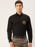 Jainish Men's Cotton Printed Formal Shirts ( SF 807Black ) | Grocsy