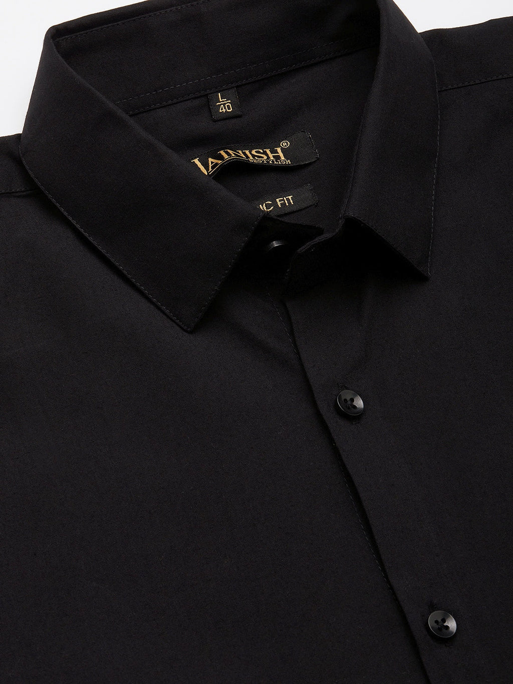 Jainish Men's Cotton Printed Formal Shirts ( SF 807Black ) | Grocsy