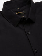 Jainish Men's Cotton Printed Formal Shirts ( SF 807Black ) | Grocsy