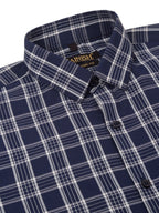 Jainish Men's Cotton Checked Half Sleeve Formal Shirts ( SF 808Blue ) | Grocsy