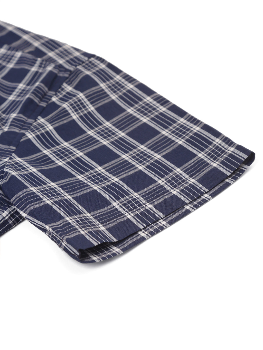 Jainish Men's Cotton Checked Half Sleeve Formal Shirts ( SF 808Blue ) | Grocsy