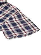 Jainish Men's Cotton Checked Half Sleeve Formal Shirts ( SF 808Navy ) | Grocsy