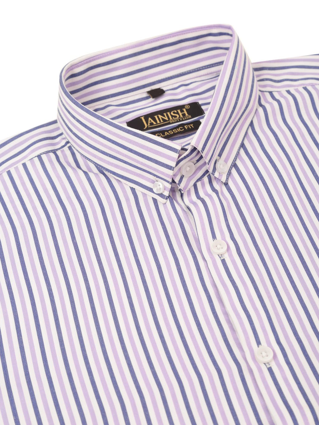 Jainish Men's Cotton Checked Button Down Collar Formal Shirts ( SF 809Voilet ) | Grocsy