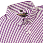 Jainish Men's Cotton Checked Button Down Collar Formal Shirts ( SF 810Purple ) | Grocsy