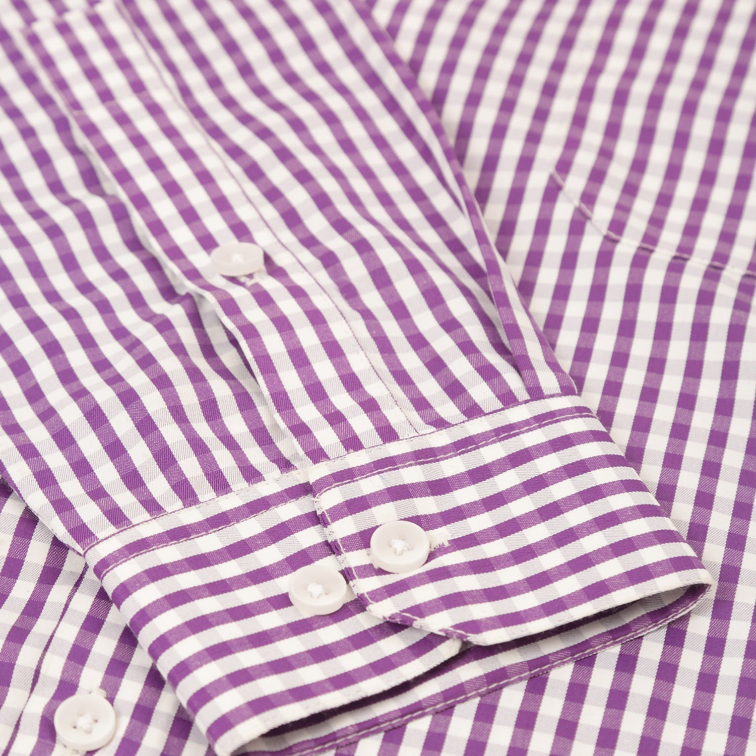 Jainish Men's Cotton Checked Button Down Collar Formal Shirts ( SF 810Purple ) | Grocsy