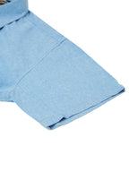 Jainish Men's Cotton Solid Half Sleeve Formal Shirts ( SF 811Light-Blue ) | Grocsy