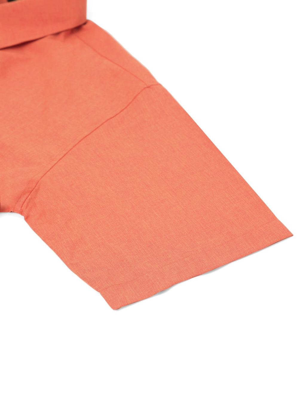 Jainish Men's Cotton Solid Half Sleeve Formal Shirts ( SF 811Peach ) | Grocsy