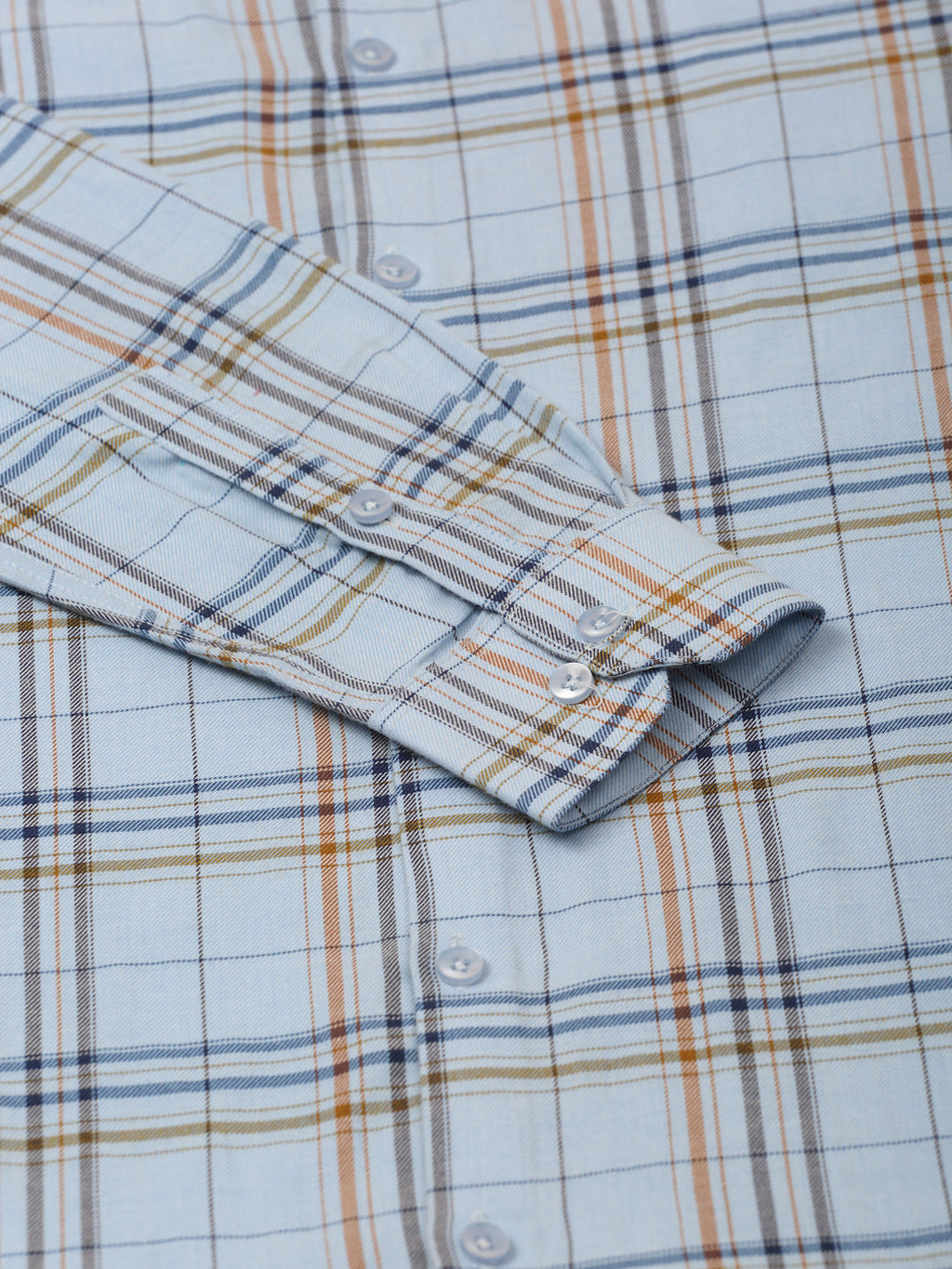 Jainish Men's Cotton Checked Formal Shirts ( SF 819Sky ) | Grocsy