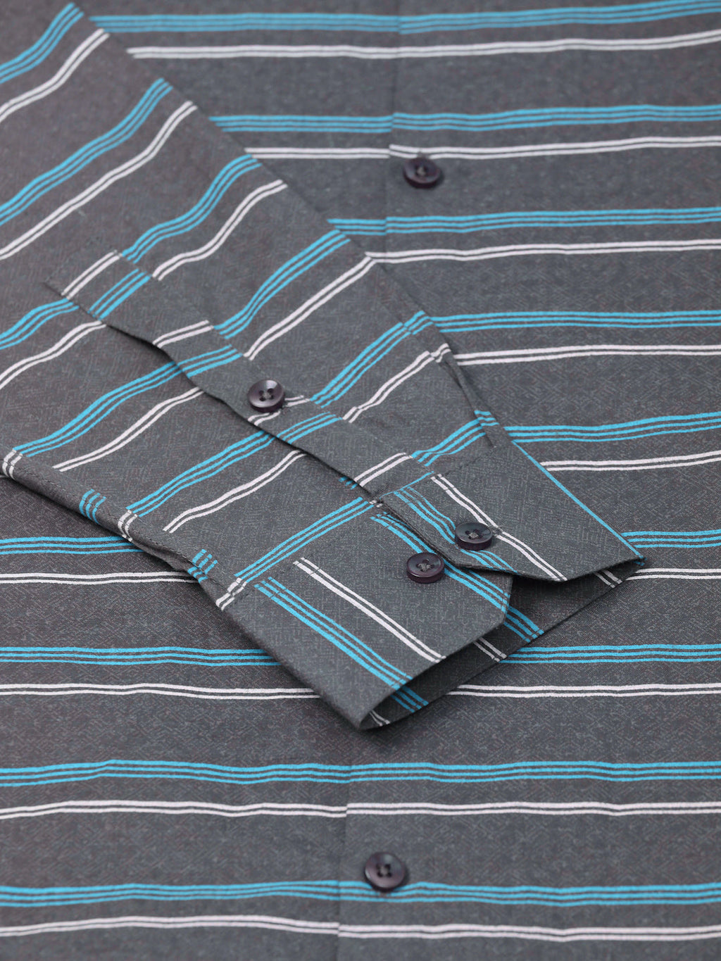 Jainish Men's Cotton Striped Formal Shirts ( SF 820Grey ) | Grocsy