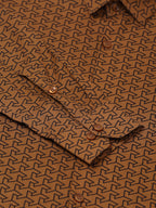 Jainish Men's Cotton Printed Formal Shirts ( SF 821Beige ) | Grocsy