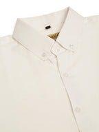 Jainish Men's Cotton Solid Formal Shirt - White | Grocsy