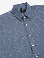 Jainish Men's Cotton Half Sleeve Printed Formal Shirts - Grey | Grocsy