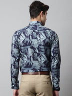 Jainish Men's Green Classic Printed Formal Shirt | Grocsy