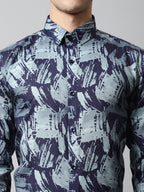 Jainish Men's Green Classic Printed Formal Shirt | Grocsy