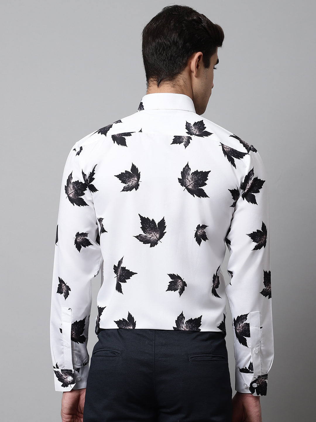 Jainish Men's Regular Fit Printed Pure Cotton Formal Shirt | Grocsy