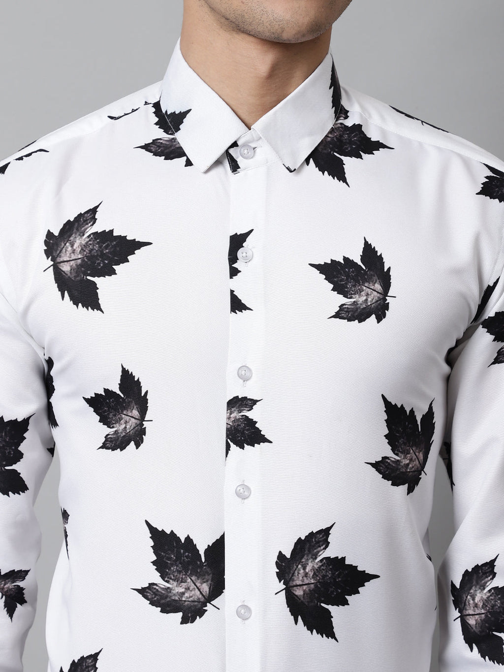 Jainish Men's Regular Fit Printed Pure Cotton Formal Shirt | Grocsy