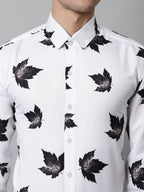 Jainish Men's Regular Fit Printed Pure Cotton Formal Shirt | Grocsy