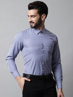 Jainish Men's Navy Blue Micro Checked Causal Shirt | Grocsy