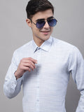 Jainish Men's Light-Grey Cotton Classic Formal Shirt | Grocsy