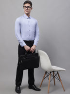Jainish Men's Light-Grey Cotton Solid Formal Shirt | Grocsy