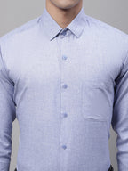 Jainish Men's Light-Grey Cotton Solid Formal Shirt | Grocsy