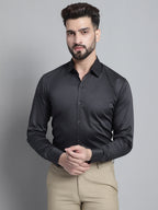 Jainish Men's Cotton Solid Formal Shirt - Olive | Grocsy