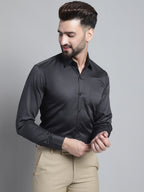 Jainish Men's Cotton Solid Formal Shirt - Olive | Grocsy