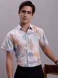 Jainish Men's Printed Formal Shirt - Multi | Grocsy