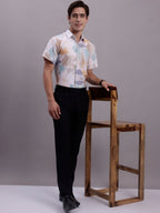 Jainish Men's Printed Formal Shirt - Multi | Grocsy