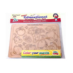 Kraftsman Fruits Board Identification Puzzle Board | Color Kit Included | Grocsy