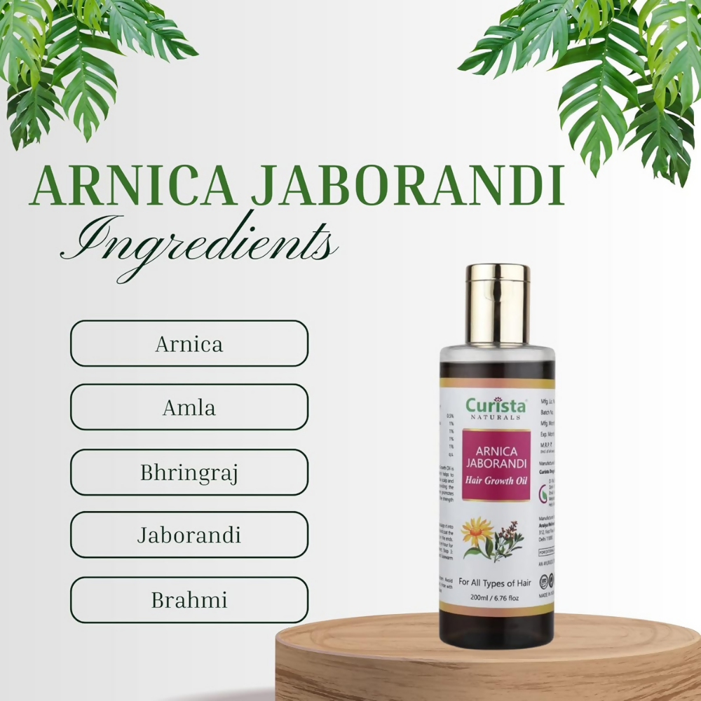 Curista Naturals Arnica Jaborandi Hair Growth Oil | Grocsy