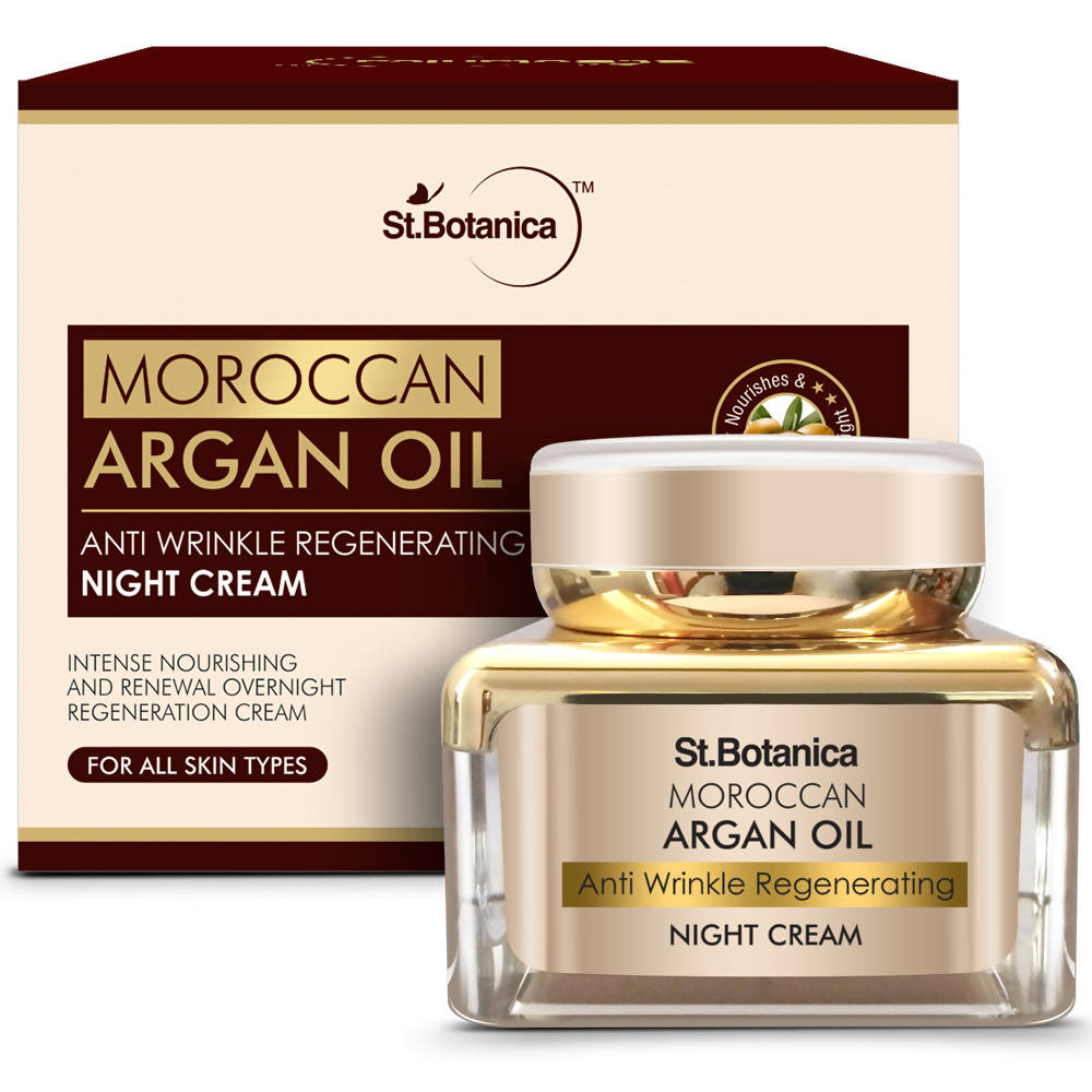 St.Botanica Moroccan Argan Oil Anti Wrinkle Regenerating Night Cream | Grocsy