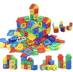 Kipa Multi Colored 72 Pcs Mega Jumbo Happy Home House Building Blocks with Attractive Windows and Smooth Rounded Edges - Building Blocks for Kids | Grocsy