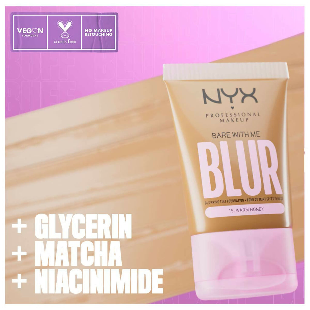 NYX Professional Makeup Bare With Me Blur Tint Foundation - 04 Light Neutral | Grocsy