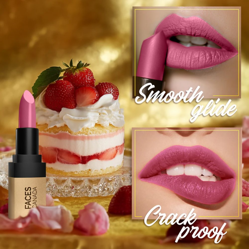 Faces Canada Comfy Matte Velvet Touch Lipstick - Strawberry Shortcake 10 | Grocsy