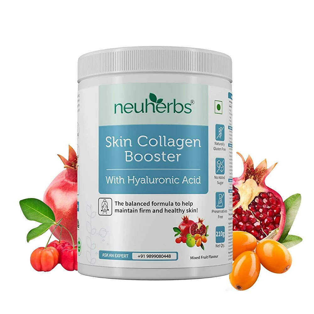 Neuherbs Skin Collagen Booster Powder-Mixed Fruit Flavor | Grocsy