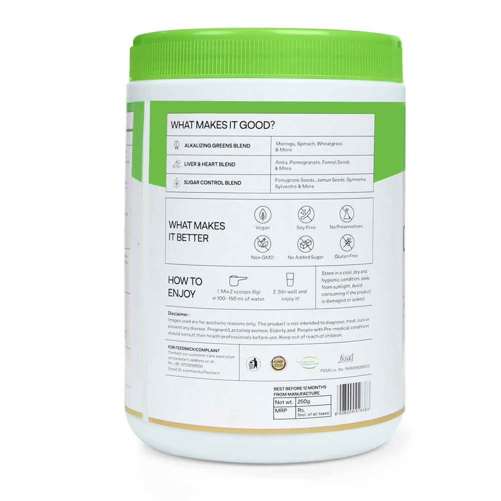 OZiva Superfood Greens & Herbs | Grocsy