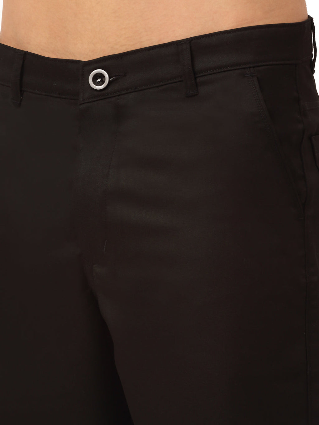 Jainish Men's Casual Cotton Solid Shorts ( SGP 153 Black ) | Grocsy