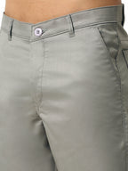 Jainish Men's Casual Cotton Solid Shorts ( SGP 153 Light-Grey ) | Grocsy