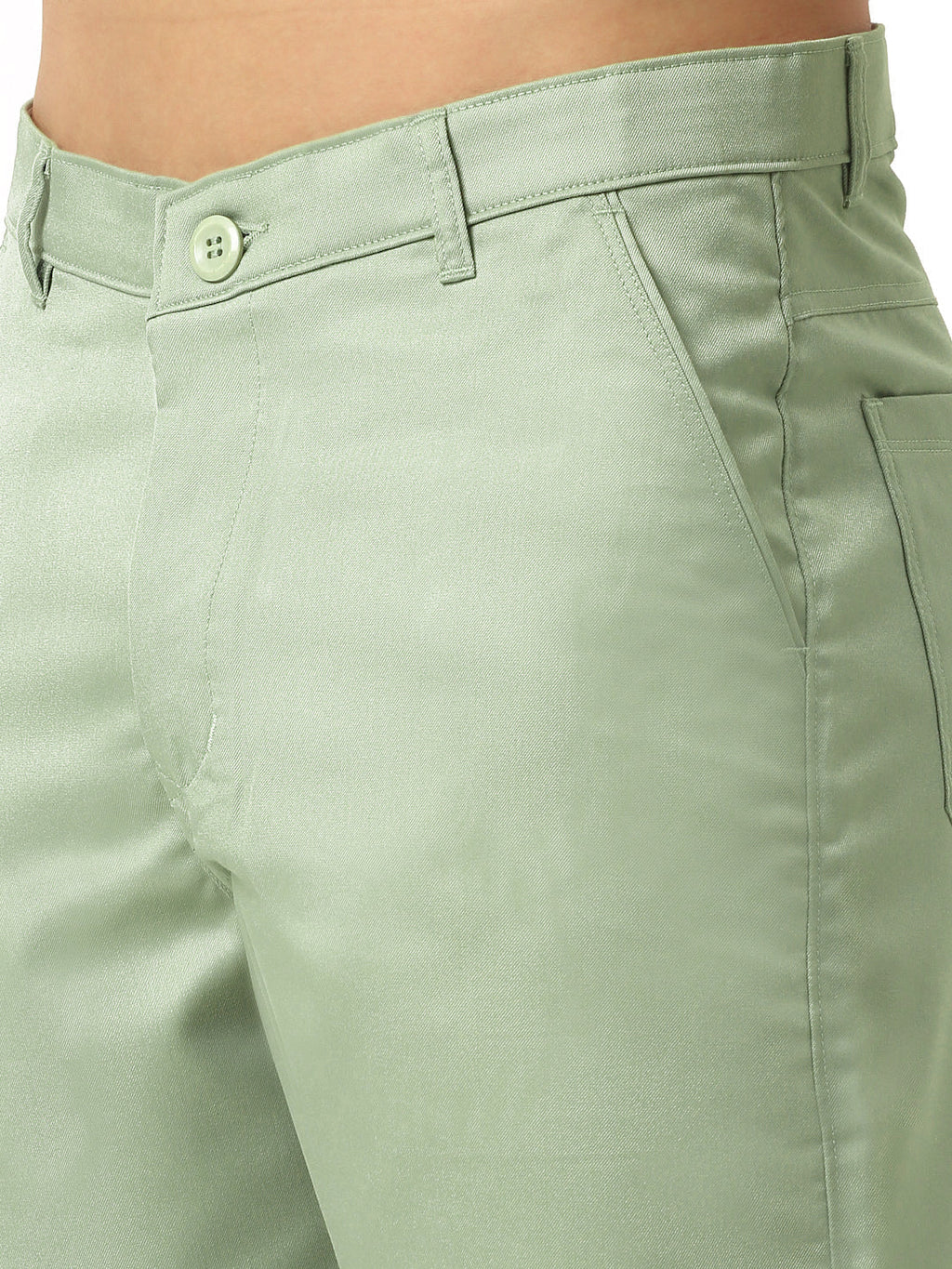 Jainish Men's Casual Cotton Solid Shorts ( SGP 153 Pista-Green ) | Grocsy