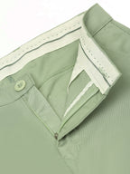 Jainish Men's Casual Cotton Solid Shorts ( SGP 153 Pista-Green ) | Grocsy