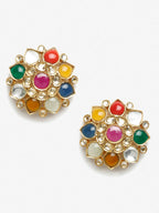 Multicoloured Contemporary Studs Earrings - Ruby Raang | Grocsy