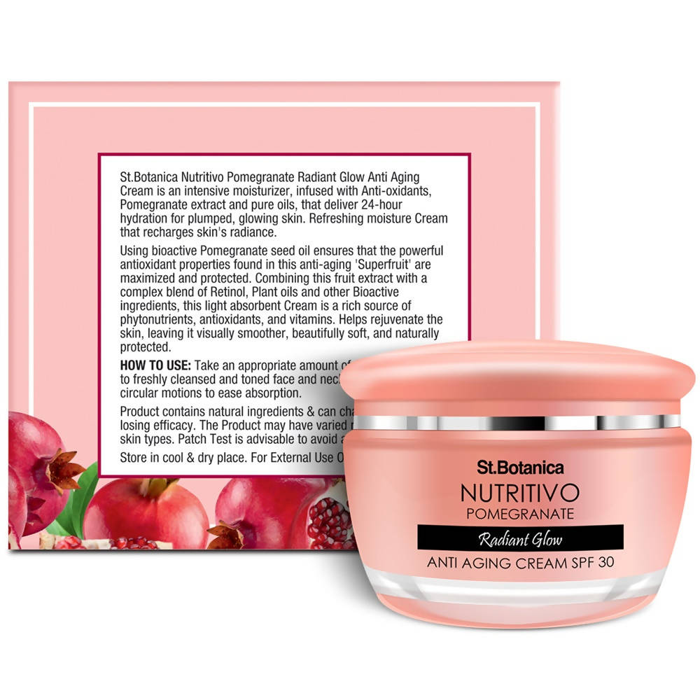 St.Botanica Nutritivo Pomegranate Radiant Glow Anti Aging Cream SPF 30 | Grocsy