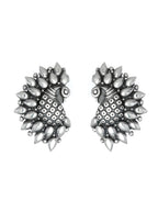 Priyaasi Women Oxidised Silver Peacock Jewellery Set - Swadesiicart