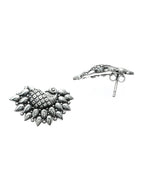 Priyaasi Women Oxidised Silver Peacock Jewellery Set - Swadesiicart