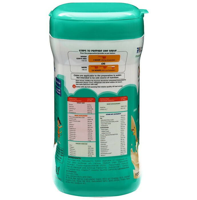 Chilrun No Sucrose 2+ Nutrition Drink For Children’s Growth and Development Vanilla | Grocsy
