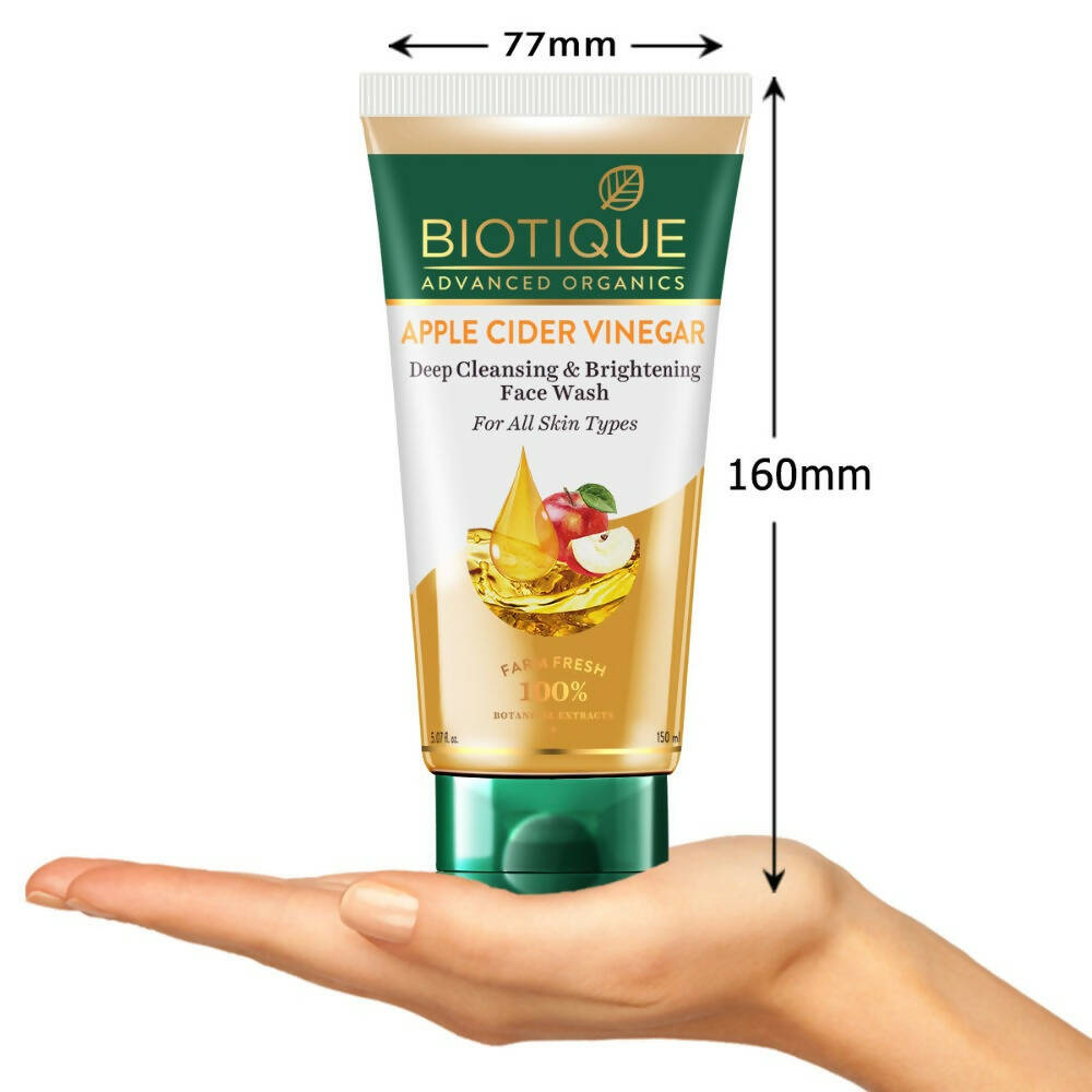 Biotique Apple Cider Vinegar Deep Cleansing & Brightening Face Wash | Grocsy
